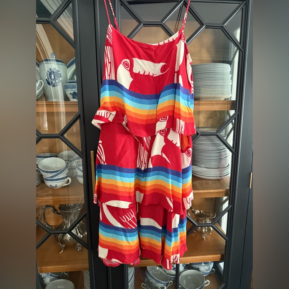 FARM Rio Colorful Striped Mini Dress - S
